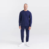 SAXX 3Six Five Lounge Crew Sweatshirt - Maritime Blue