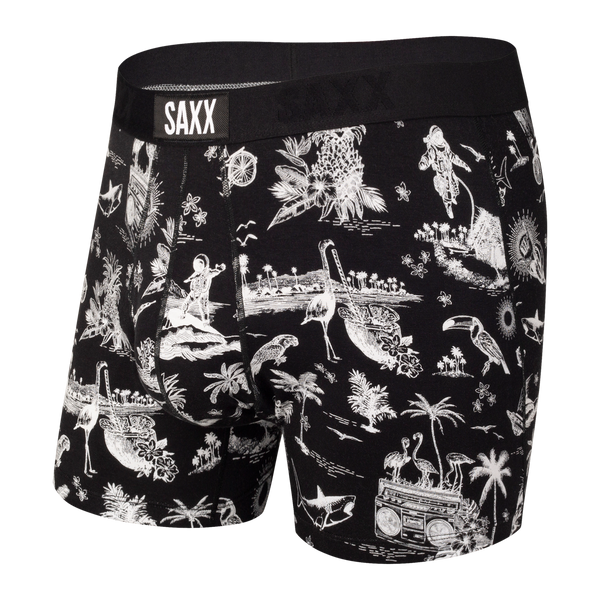 Saxx Ultra Super Soft Boxer Brief - Dark Ink / Geo WB – Sheer